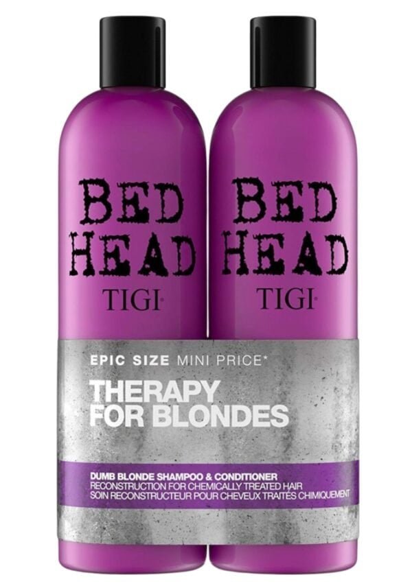 TIGI Bed Head Dumb Blonde Tweens Sh 750 + Cond 750 ml Kondicionieriai