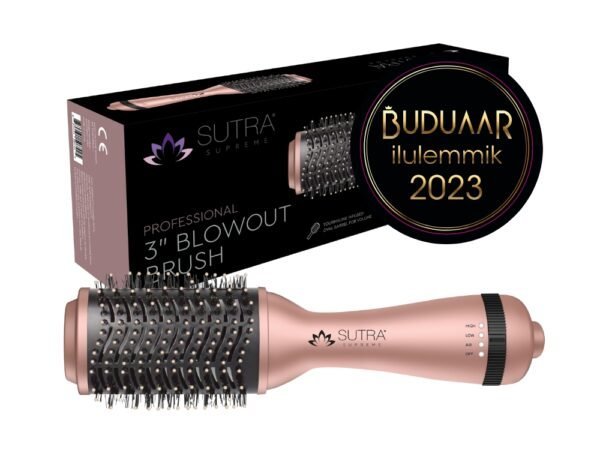 SUTRA Professional 3″ Blowout Brush Rose Gold PRIEDAI IR AKSESUARAI