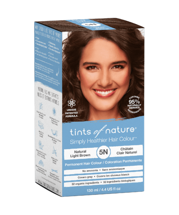 TINTS OF NATURE T5N Natural Light Brown 130 ml Ilgalaikiai plaukų dažai