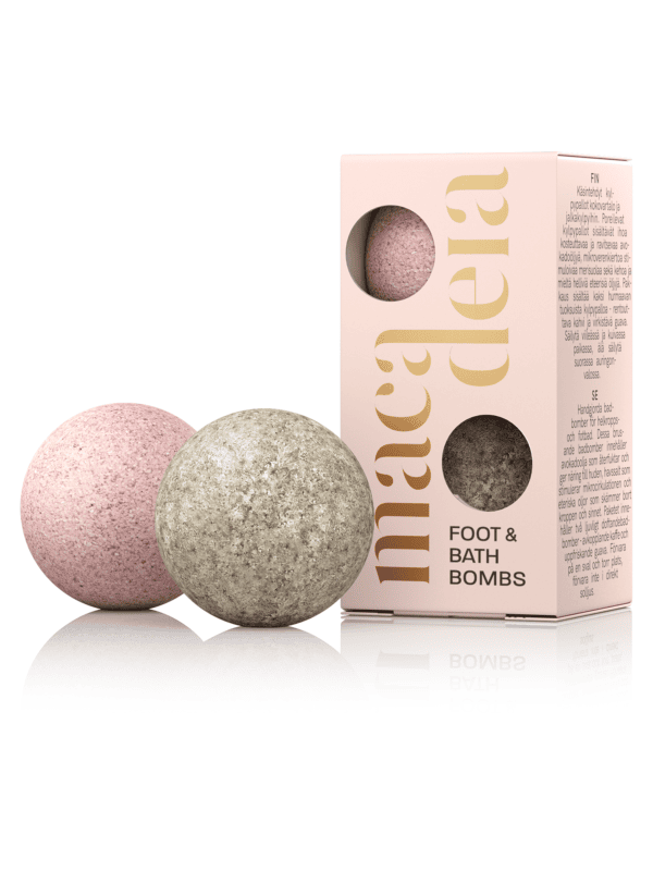 MACADEIA Bath Bombs Relaxing Coffee & Refreshing Guava 2 pcs Visi Produktai