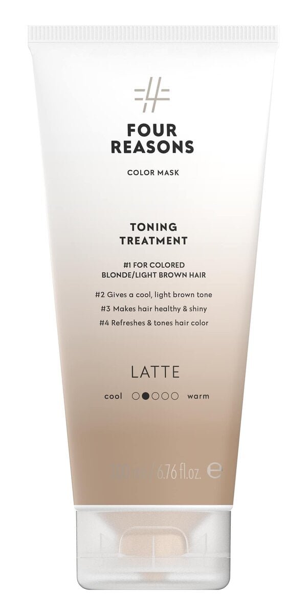 FOUR REASONS Color Mask Toning Treatment Latte 200 ml Kaukės FOUR REASONS Color Mask Toning Treatment Latte 200 ml Kaukės