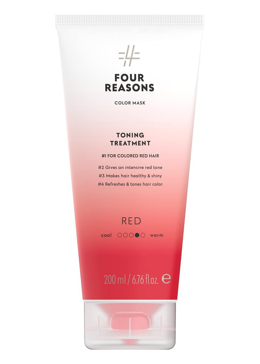 FOUR REASONS Color Mask Toning Treatment Red 200 ml Kaukės FOUR REASONS Color Mask Toning Treatment Red 200 ml Kaukės