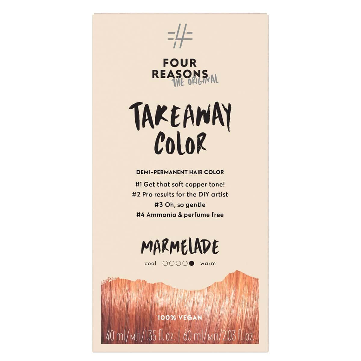FOUR REASONS Original Takeaway Demi-Permanent Color 7.43 Marmelade 100 ml